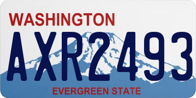 WA license plate AXR2493