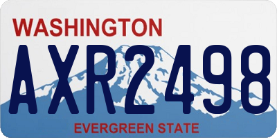 WA license plate AXR2498