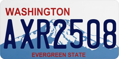 WA license plate AXR2508