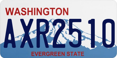 WA license plate AXR2510
