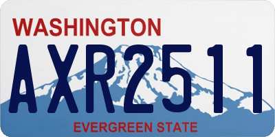 WA license plate AXR2511