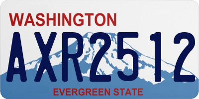 WA license plate AXR2512