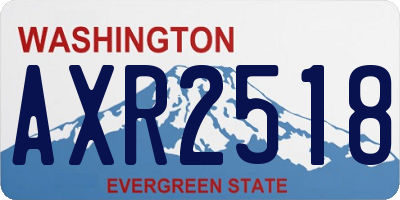 WA license plate AXR2518