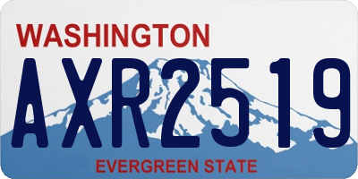 WA license plate AXR2519