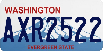 WA license plate AXR2522