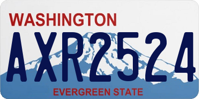 WA license plate AXR2524