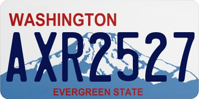 WA license plate AXR2527