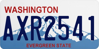 WA license plate AXR2541
