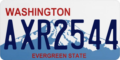 WA license plate AXR2544