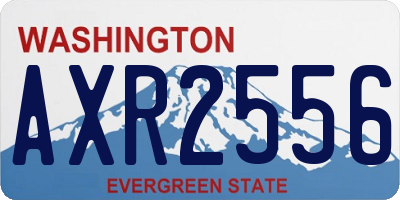 WA license plate AXR2556