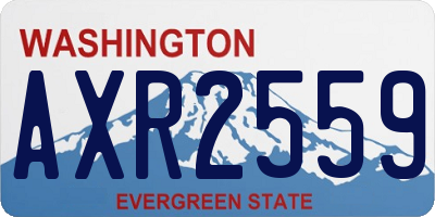 WA license plate AXR2559