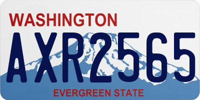 WA license plate AXR2565
