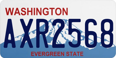 WA license plate AXR2568