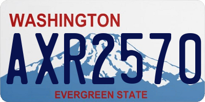 WA license plate AXR2570