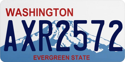 WA license plate AXR2572
