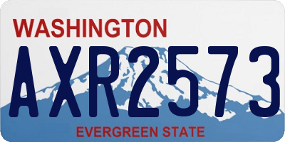 WA license plate AXR2573