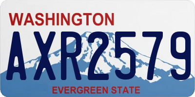 WA license plate AXR2579