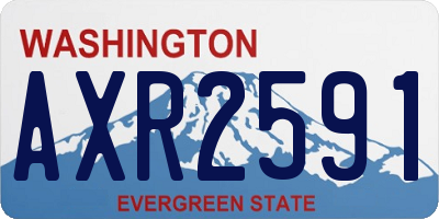 WA license plate AXR2591