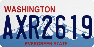 WA license plate AXR2619