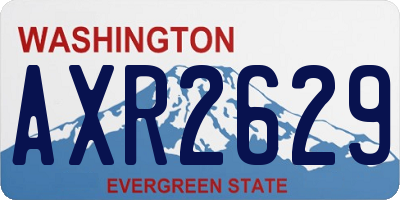 WA license plate AXR2629