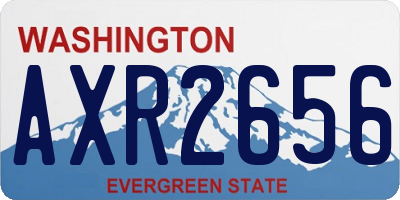 WA license plate AXR2656
