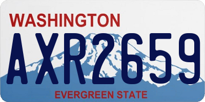 WA license plate AXR2659
