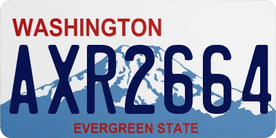 WA license plate AXR2664