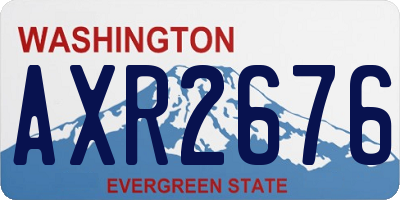 WA license plate AXR2676