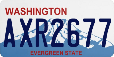 WA license plate AXR2677