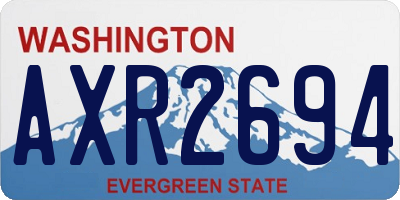 WA license plate AXR2694