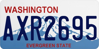 WA license plate AXR2695