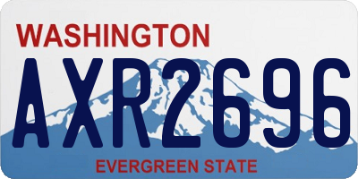 WA license plate AXR2696