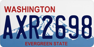 WA license plate AXR2698