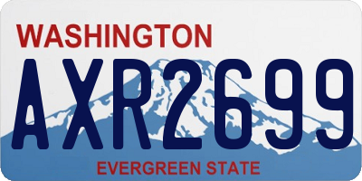 WA license plate AXR2699