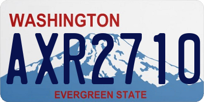 WA license plate AXR2710