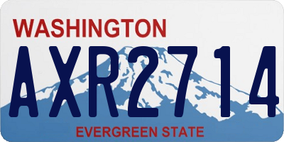 WA license plate AXR2714