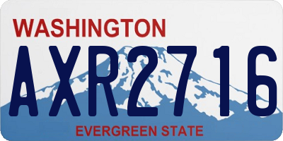WA license plate AXR2716