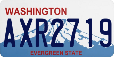 WA license plate AXR2719