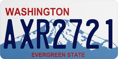 WA license plate AXR2721