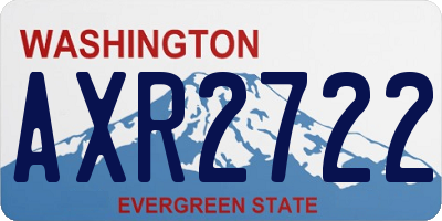 WA license plate AXR2722