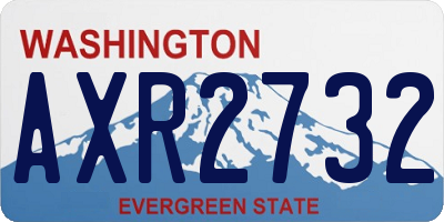 WA license plate AXR2732