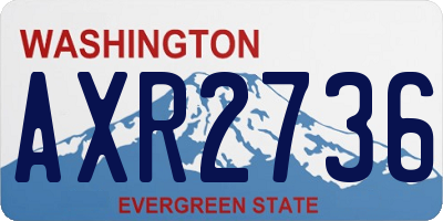 WA license plate AXR2736