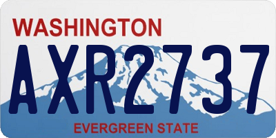 WA license plate AXR2737