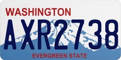 WA license plate AXR2738