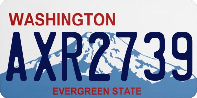 WA license plate AXR2739