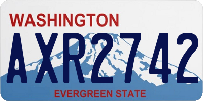WA license plate AXR2742