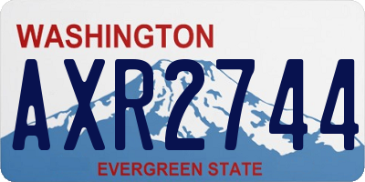 WA license plate AXR2744