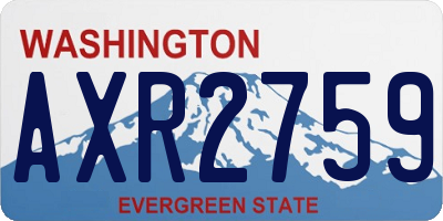 WA license plate AXR2759