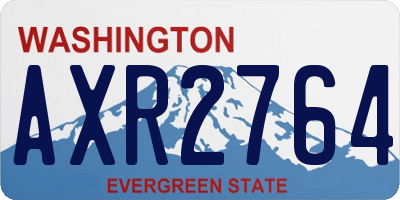 WA license plate AXR2764