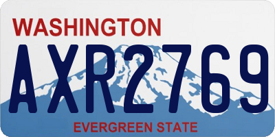 WA license plate AXR2769